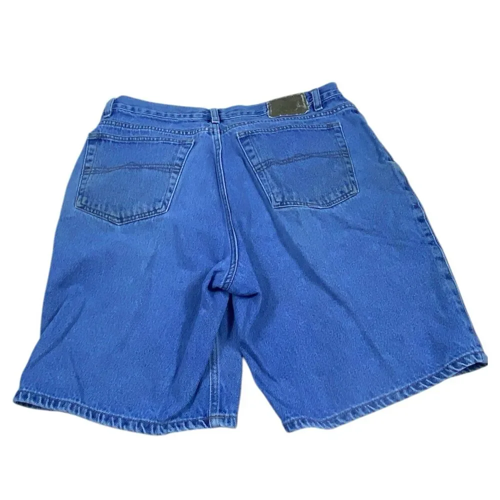 Vintage Bugle Boy Jean Shorts Mens 36 Blue Denim Jorts Baggy‎ Skater 90s Y2K